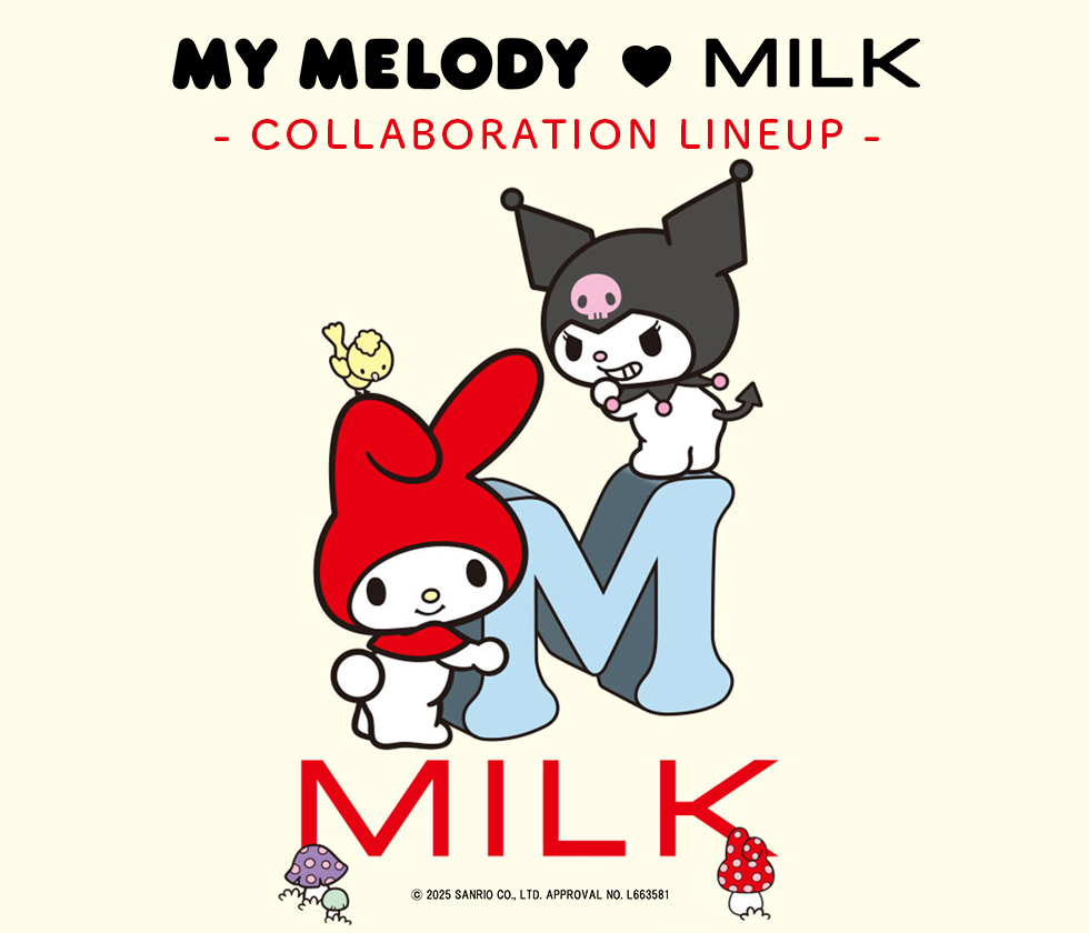 MY MELODY ♥ MILK ITEM LINEUP